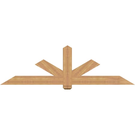 Ekena Millwork Kennewick Timber Gable Bracket, Western Red Cedar, 84"W x 24"H x 3 1/2"D x 5 1/2"F, 7/12 Pitch GBW084X24X0406KEN00SWR